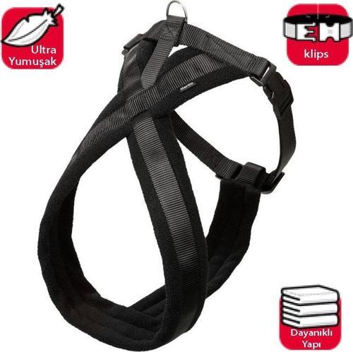 Karlıe Yumuşak Göğüs Tasma 64-80cm Siyah
