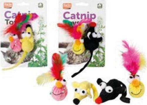 Karlıe Peluş Kedi Otlu Oyuncak Set 2li 6cm