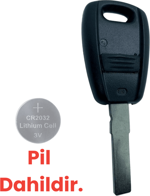 Fiat Doblo Egea Albea Punto Bravo StiloAnahtar Kabı Yedek Uzaktan Kumanda Kılıfı Pil Dahil