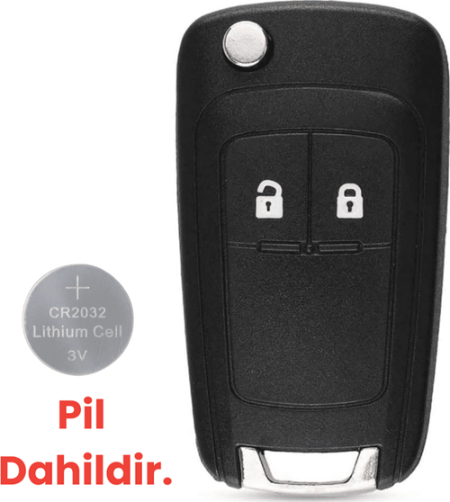 Opel Astra Insignia Vectra Zafira Meriva Mokka Anahtar Kabı Anahtar Kılıfı 2032 Pil Dahildir.