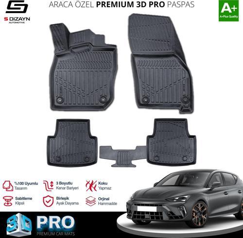 Cupra Leon 3D Pro Havuzlu Paspas 2023 Üzeri A+ Kalite