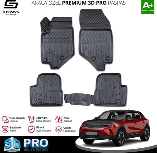 Opel Mokka 2 3D Pro Havuzlu Paspas 2020 Üzeri A+ Kalite