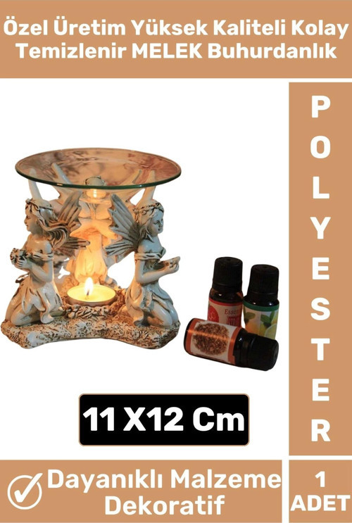 Premium Yüksek Kaliteli Dekoratif Şık Hediyelik Aromaterapi Kolay Temizlenir Polyester Buhurdanlık