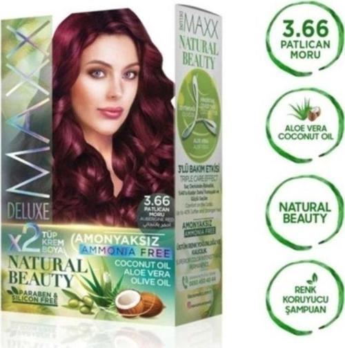 Mbb E-Ticaret Natural Beauty Amonyaksız Saç Boyası 3.66 Patlıcan Moru