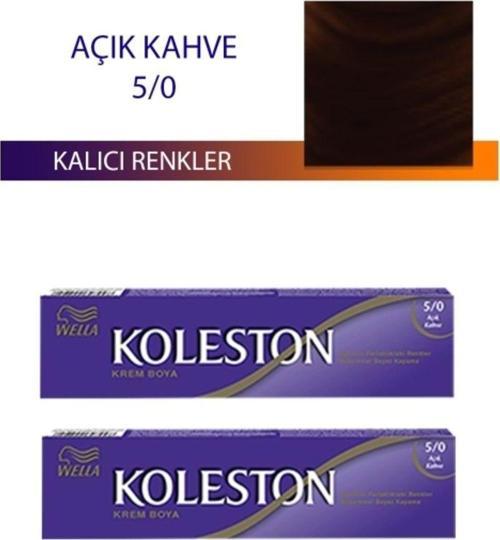 Mbb E-Ticaret 2 Adet Single Tüp Boya Saç Boyası Açık Kahve 5/0