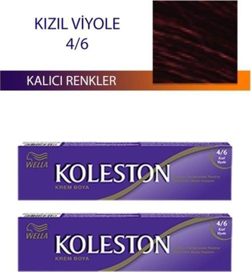 Mbb E-Ticaret 2 Adet Single Tüp Boya Saç Boyası Kızıl Viyole 4/6