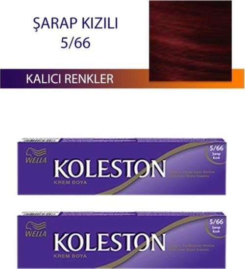 Mbb E-Ticaret 2 Adet Single Tüp Boya Saç Boyası Şarap Kızılı 5/66
