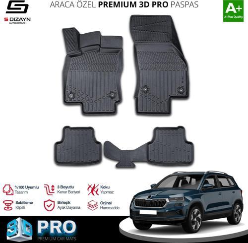 Skoda Karoq 3D Pro Havuzlu Paspas 2018 Üzeri A+ Kalite