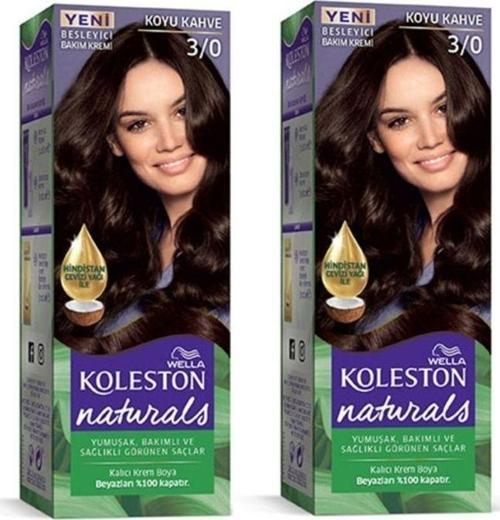 Mbb E-Ticaret Naturals Saç Boyası Koyu Kahve 3/0 2X Paket