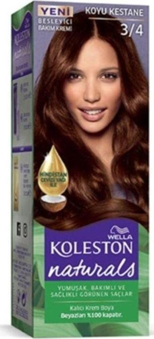 Mbb E-Ticaret Naturals Saç Boyası Koyu Kestane 3/4