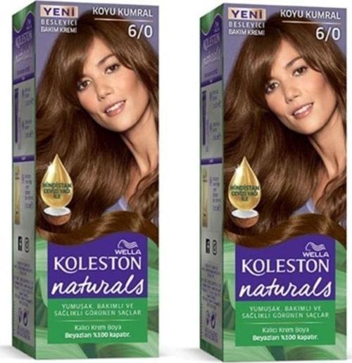 Mbb E-Ticaret Naturals Saç Boyası Koyu Kumral 6/0 2X Paket