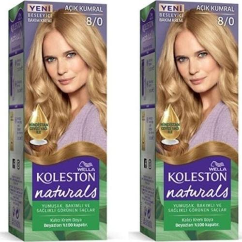 Mbb E-Ticaret Naturals Saç Boyası Açık Kumral 8/0 2X Paket