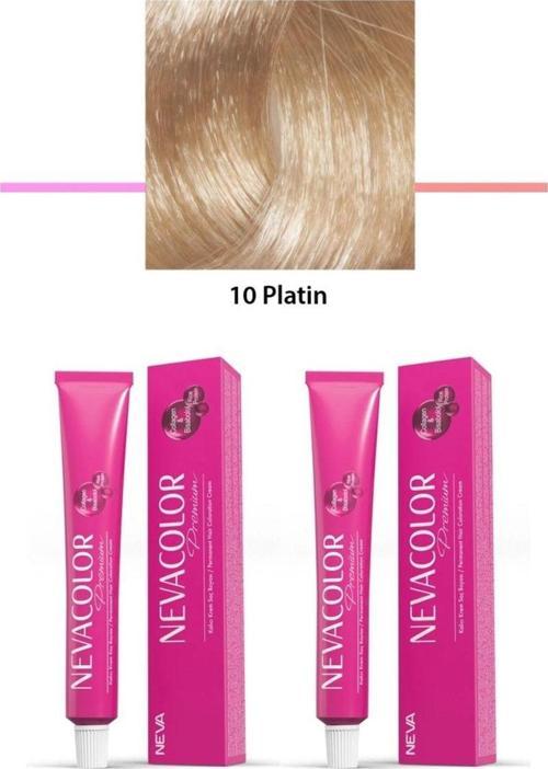 Mbb E-Ticaret 2 Li Set Premium 10 Platin - Kalıcı Krem Saç Boyası 2 X 50 G Tüp