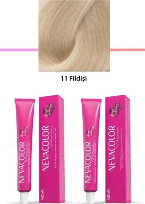 Mbb E-Ticaret 2 Li Set Premium 11 Fildişi - Kalıcı Krem Saç Boyası 2 X 50 G Tüp