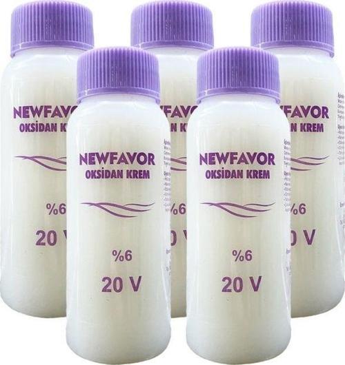 Mbb E-Ticaret 5 Adet Oksidan Krem Saç Boya Sıvısı 6'Lık 20 Volüme 60 Ml