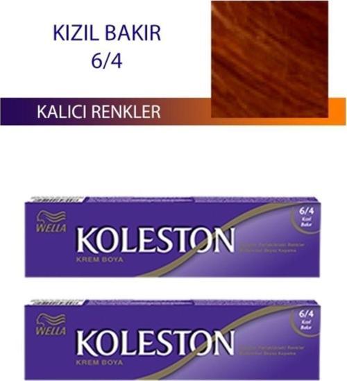 Mbb E-Ticaret 2 Adet Single Tüp Boya Saç Boyası Kızıl Bakır 6/4