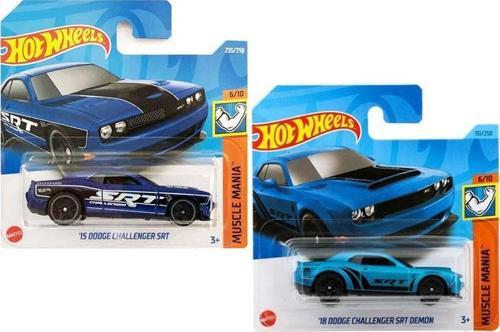 2 Araç 18 Dodge Challenger SRT Demon Set (1/64)