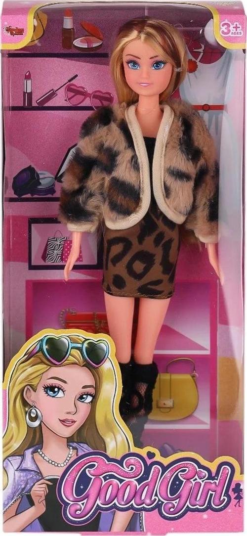 WG-115519-20 Kürk Ceketli Elbiseli Bebek 29 cm -Vardem Oyuncak