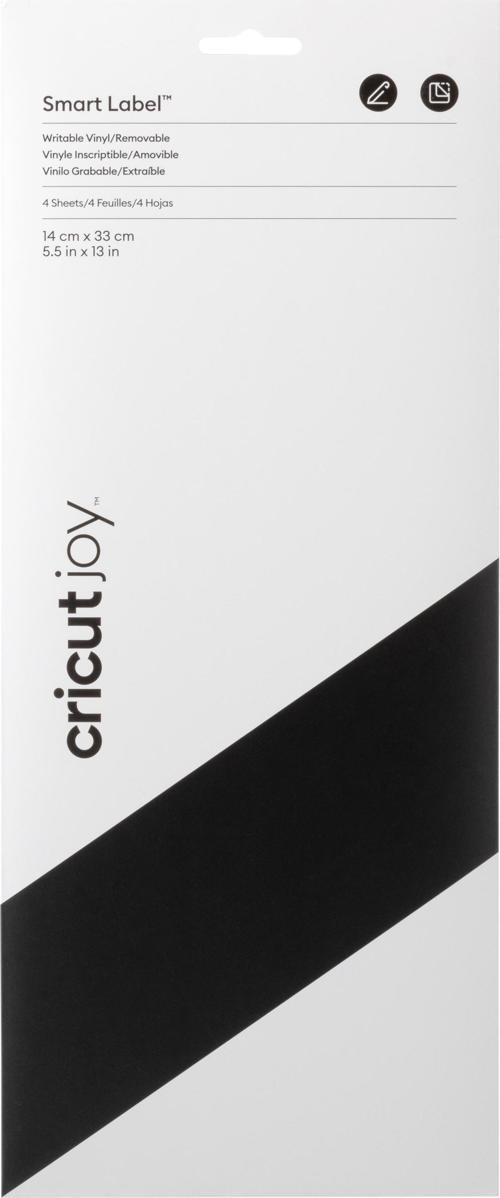 2010002 JOY SMART VİNİL GEÇİCİ YAZILABİLİR SİYAH 14 x 33 Cm 4'lü