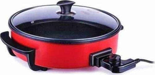 K-5026 Hanımeli Granit Pizza Tavası 40 Cm - Kırmızı 12247