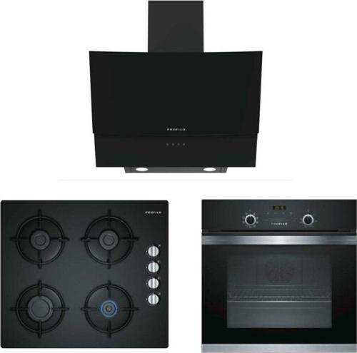 Prestij Black Set (Frma325S Fırın+Oo36P6B10 Ocak+Dve6G560 Davlumbaz)