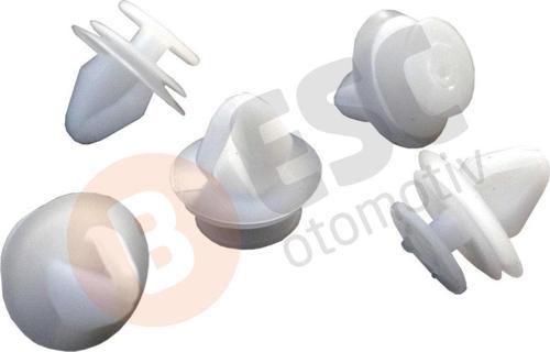Renault Peugeot İçin 10 Adet Beyaz Renk Döşeme Klipsi 7703077469