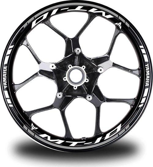 Gri Yamaha MT 10 Takım Jant Sticker Etiket