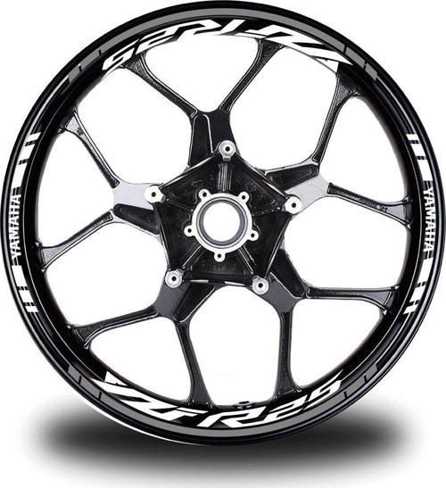 Gri Yamaha YZF R25 Takım Jant Sticker Etiket