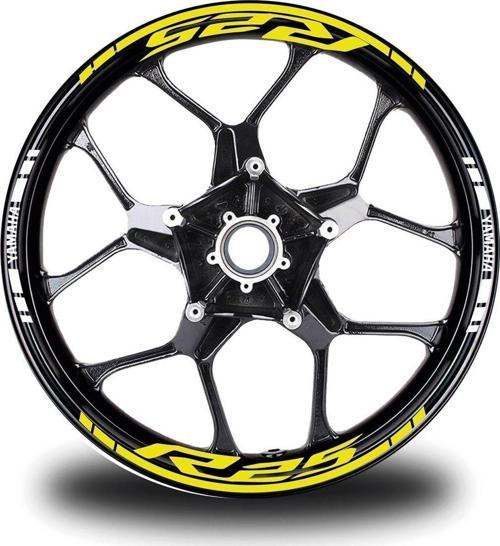 Yamaha Yzf-r25 Geniş Neon Jant Sticker Etiket Modeli