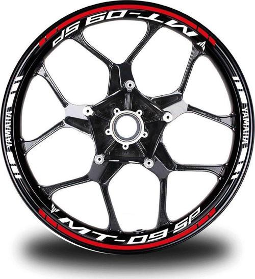 Kırmızı Yamaha MT 09 SP Takım Jant Sticker Etiket