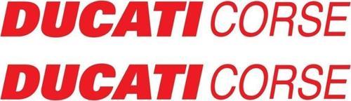 Ducati Corse Yazılı Renkli Sticker Etiket Modeli
