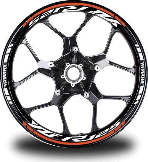 Kırmızı Yamaha Mt 09 Takım Jant Sticker Etiket