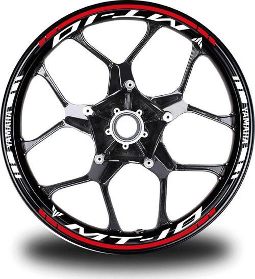 Kırmızı Yamaha MT 10 Jant Sticker Etiket