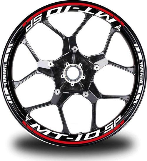 Kırmızı Yamaha MT 10 SP Jant Sticker Etiket