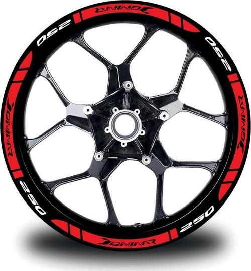 Bajaj Dominar 250 Dış Jant Şeridi Motosiklet Sticker Etiket Modeli