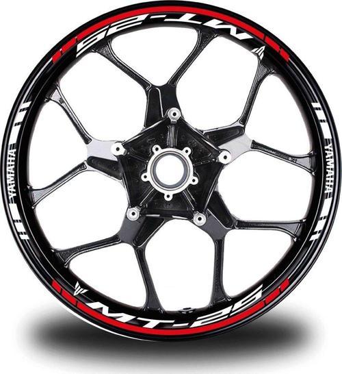 Kırmızı Yamaha MT 25 Takım Jant Sticker Etiket