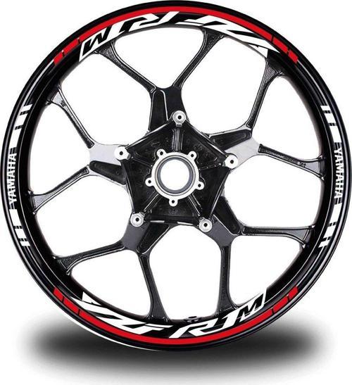 Kırmızı Yamaha R1M Jant Sticker Etiket