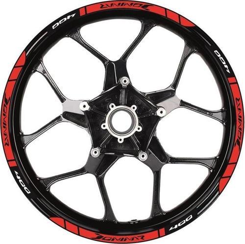 Bajaj Dominar 400 Baskılı Jant Dışı Şerit Motosiklet Sticker Etiket Modeli Kırmızı