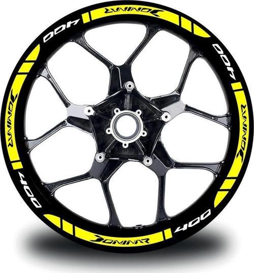 Bajaj Dominar 400 Dış Jant Şeridi Motosiklet Sticker Etiket Modeli
