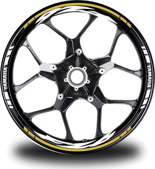 Koyu Sarı Yamaha FZ6 Jant Sticker Etiket