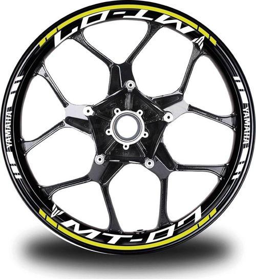 Koyu Sarı Yamaha Fz6r Takım Jant Sticker Etiket
