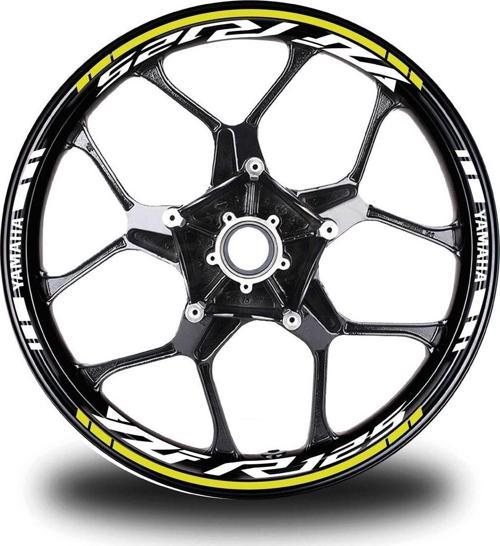 Koyu Sarı Yamaha Mt 09 Takım Jant Sticker Etiket