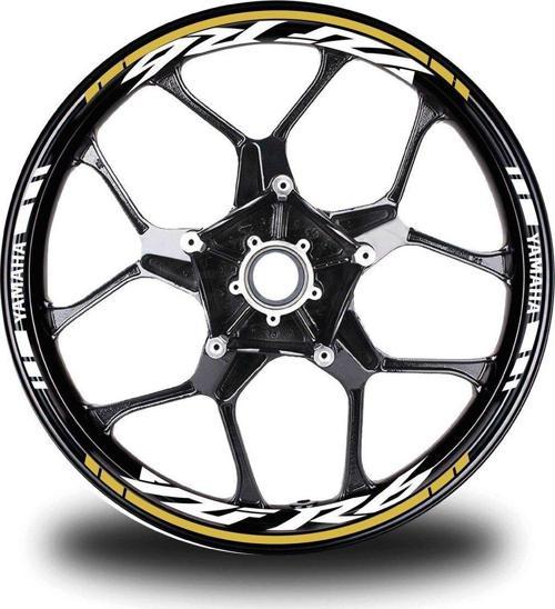 Koyu Sarı Yamaha R6 Jant Sticker Etiket
