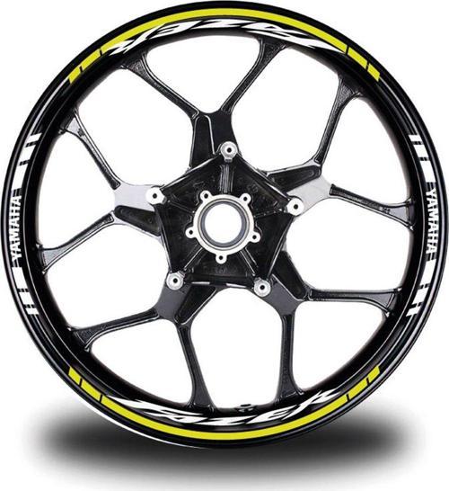Neon Sarı Yamaha Fazer Takım Jant Sticker Etiket