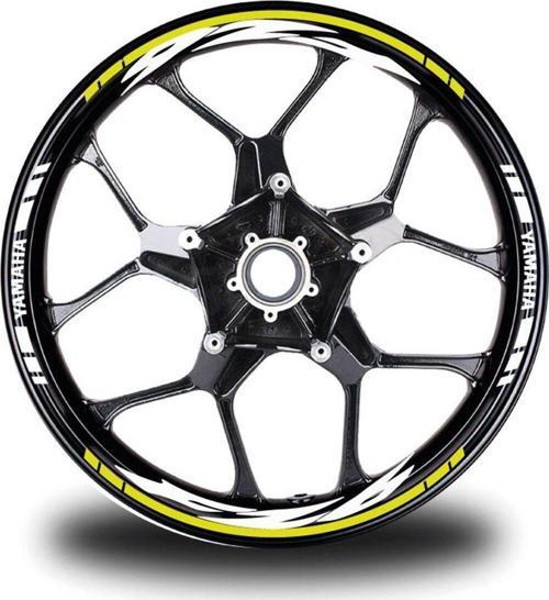 Neon Sarı Yamaha FZ6 Takım Jant Sticker Etiket