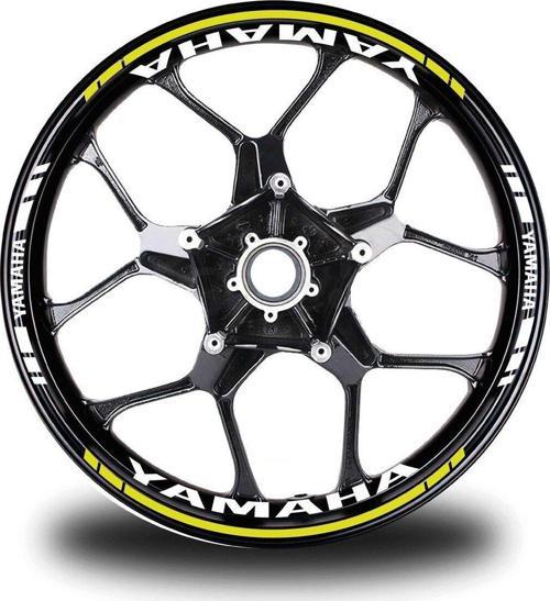 Neon Sarı Yamaha Takım Jant Sticker Etiket