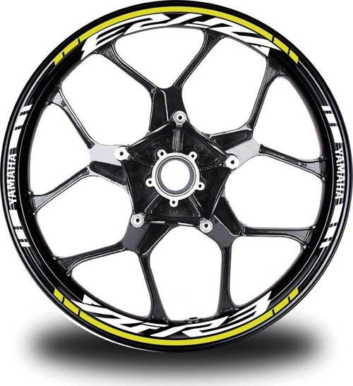 Neon Sarı Yamaha YZF R3 Takım Jant Sticker Etiket