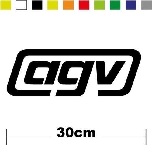 Agv Sponsor Marka Tek Renk Sticker Etiket