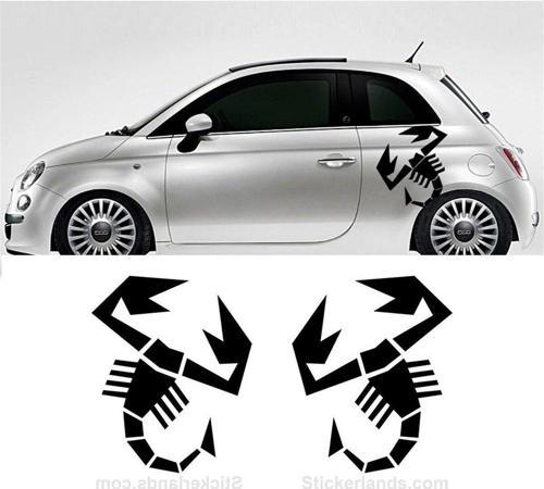 Akrep Desenli Yan Kapı Sticker Etiket Modeli