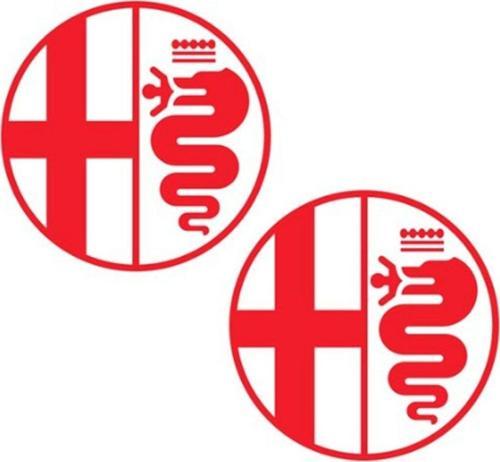 Alfa Romeo Otomobil Yan Kapı Logo Sticker Etiket Modeli